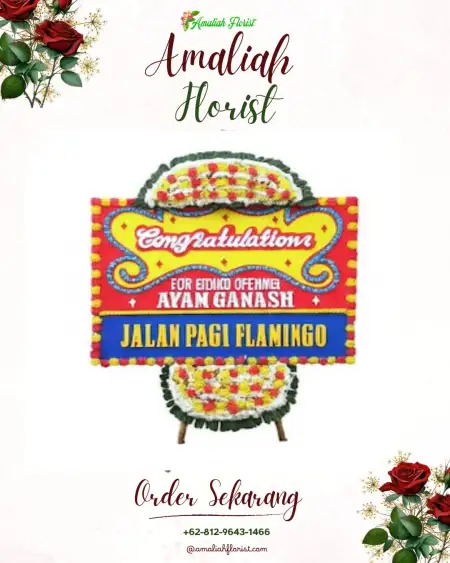 Sewa Papan Bunga Krucil